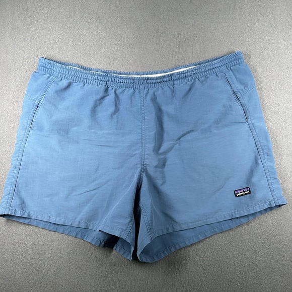 Vintage Patagonia Baggies Shorts Womens XL Blue Quick Dry Elastic Waist Pockets - Picture 1 of 11